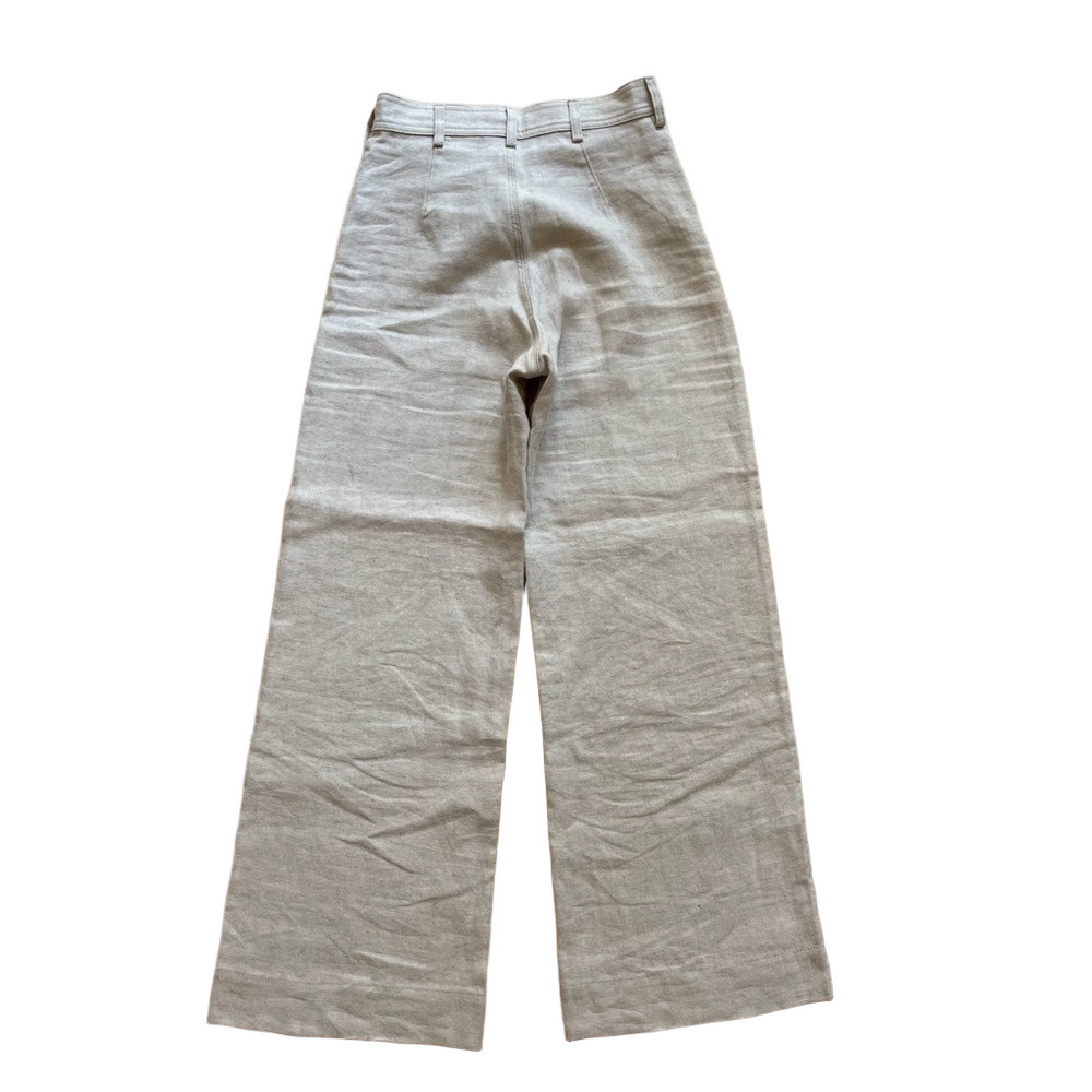 Jesse Kamm 100% Linen Sailor Pants - Natural - 4 - Archived Limited Run) - Picture 6 of 15